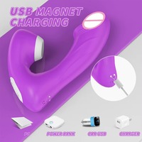 Tragbarer Saugvibrator mit 9 Modi, Brust-Nippel-Klitoris-Stimulator, Silikon G-Punkt Vibrationshöschen, Erwachsenen-Sexspielzeug