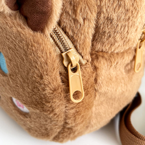 حقيبة ظهر قطيفة من الكابيبارا ، ألعاب حيوانات محشوة ، حقائب يد ، كابيبارا لطيفة ، حقائب حمل ، حقيبة مدرسية قطيفة - Product Image 3