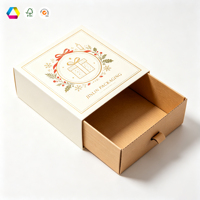 Boîte cadeau pliable personnalisée avec estampage à chaud, boîte cadeau en papier écologique pour festival, mariage, souvenir, emballage de petits articles