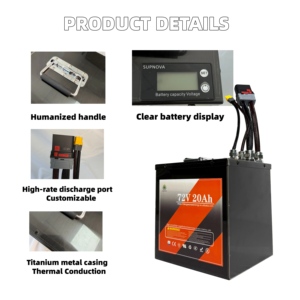 20S5P 72V20AH 21AH 22.5AH 25AH 220AMP Tuttio Soleil01 Elektrikli Mini Bisiklet için - Product Image 3