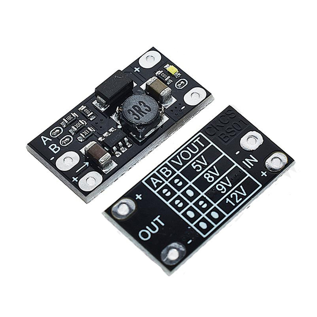 Mini DC-DC Booster Converter ICs Supports 5V/8V/9V/12V Output 3.7V to 12V Lithium Battery Voltage Power Supply Module