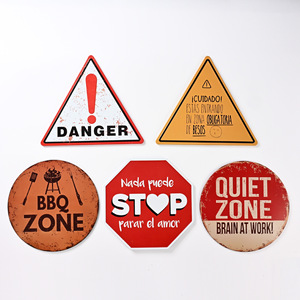 Plaque décorative en métal peinte sur mesure, style vintage, station-service, pour <span class=keywords><strong>voiture</strong></span> - Product Image 3