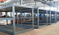 Maisons préfabriquées modulaires portables pliables en kit, structure légère en acier à faible coût, 20 pieds, en vente