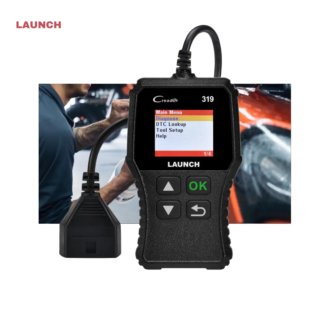 Lancio cr319 scanner auto diagnostica obd2 motore luce scansione lancio cr319 obd2 lettore di codici obd2