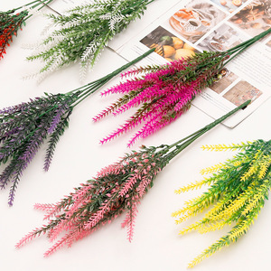 Artificial Lavender Bouquet 35Cm High Simulation Home Garden Decor <b>Wedding</b> <b>Props</b> - Product Image 4