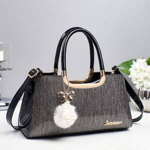 Korean Simple Fashion Women's Waterproof PU Customizable Shopping <b>Bag</b> Handbag Mother's <b>Bag</b> for Daily <b>Work</b> & Office Use - Product Image 1