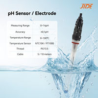 JIDE Capteur de pH industriel Vente à chaud Prix de gros en ligne Contrôleur de pH Transmetteur Sonde de capteur pour le traitement de l'eau
