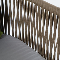 Ensemble de mobilier de patio extérieur durable pour hôtel, parc, cour, bistrot, café, table et chaises en rotin PE