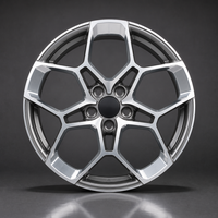 Nouvelle jante en alliage d'aluminium forgé, 5 branches, design en Y, finition usinée argent et bronze, logo personnalisé, 16-22 pouces, 5x114.3