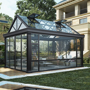 Villa de luxe personnalisée en aluminium, véranda extérieure, jardin, style européen, verre trempé translucide isolé, <span class=keywords><strong>triangle</strong></span> - Product Image 2