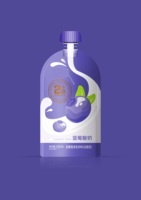 Pochette à bec de 100ml debout imprimée sur mesure en gros, pochette à bec de shampoing biodégradable pochette à bec de nourriture pour bébé