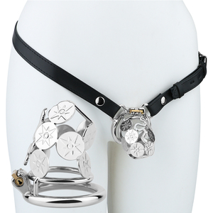 Jaula de Castidad Larga FRRK Sun Serpent para Hombre, Dispositivo de Castidad con Anillos para el Pene, Restricción Eréctil - Product Image 1