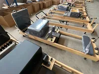 Lit de Pilates en bois d'érable pour la pratique à domicile, Reformer pliable, machine de Pilates