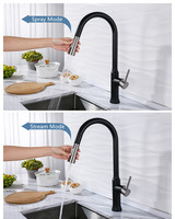 Keran Dapur Komersial Desain Kontemporer OEM Pabrik Grosir, Terpasang di Dek, Satu Lubang, Bodi Stainless Steel, Keramik
