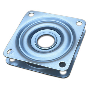 Plaque pivotante carrée de 2 pouces en acier laminé à froid, rotation à 360 degrés, base de quincaillerie pour présentoir de meubles - Product Image 3