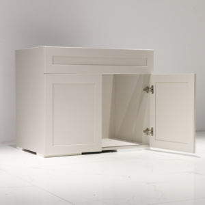 Furniture Modern Luxury Solid Wood White Wooden Home Kitchen Cabinets Modular Storage Kitchen Particle Board Cabinet - Product Image 5