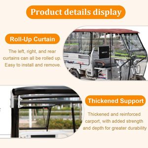 Tricycle cargo électrique avec auvent entièrement enveloppant, couverture <span class=keywords><strong>de</strong></span> cadre <span class=keywords><strong>de</strong></span> tricycle avec essuie-glaces, bâche <span class=keywords><strong>de</strong></span> moto cargo à 3 roues - Product Image 3