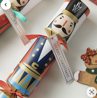 Boîte cadeau de luxe pour les vacances Cadeau de Noël Cracker de Noël Boîte en papier vide Emballage de boîte cadeau de Noël