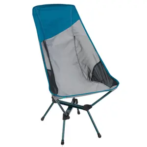 Chaise pliable à dossier haut pour camping en plein air, chaise de pique-nique portable pliante en métal avec sac de transport pour camping, voyage, plage et randonnée