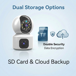 Caméra réseau intérieure sans fil, rotation à 355 degrés, CMOS, vision nocturne infrarouge, résistante à l'eau IP54, pour appartement, villa - Product Image 6