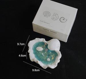 شمعة عطرية على شكل صدفة البحر، زينة إبداعية، شمع هلامي، هدايا مخصصة للشركات، تذكارات، ديكور للأثاث - Product Image 6