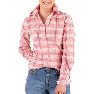 <span class=keywords><strong>Camicia</strong></span> a <span class=keywords><strong>quadri</strong></span> a maniche lunghe da <span class=keywords><strong>donna</strong></span> <span class=keywords><strong>camicia</strong></span> da lavoro in lino 100% con Logo aderente a maniche lunghe <span class=keywords><strong>camicia</strong></span> in lino Western arena - Product Image 2