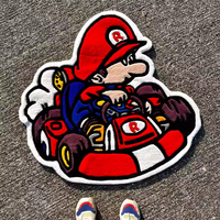 Tapis fait main en acrylique à poils longs 3D, design personnalisé, logo anime dessin animé, livraison directe, décoration intérieure