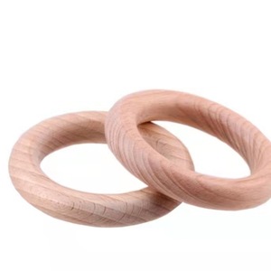 Anillo de Madera Natural en Varios Tamaños, de 25 mm a 70 mm, Aro de Madera Lisa sin Acabado para Manualidades Personalizadas, Decoración Colgante - Product Image 4