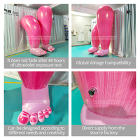 Modèle publicitaire gonflable d'extérieur pour performance, en forme de cuisse et de pieds, pour décorations de fête et accessoires d'ambiance