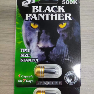 Suplementos Herbales Black Panther Capsule, Venta al Por Mayor de Fábrica, Potenciador de Energía y Resistencia Masculina, Efecto Prolongado - Product Image 1