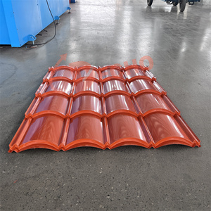 ماكينة تلقائية لصنع صفيحة سقف القرميد بطبقة واحدة مع ضغط القرميد ، ماكينة صنع الألواح المعدنية - Product Image 6