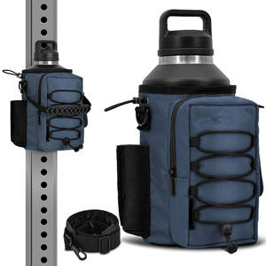 Porte-gobelet magnétique pour voiture en néoprène pour sports de plein air, porte-bouteille d'eau magnétique pour sac de sport avec poches pour téléphone et bandoulière - Product Image 1