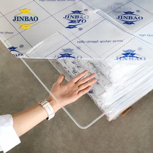 JINBAO PMMA 100% vergini bianco materiale scatola di luce uv segno acrilico 4x6ft 1.25x1.85 m cast strato acrilico