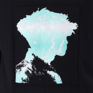 Suéter personalizado OEM y ODM para hombre, Top de punto Jacquard con letras, jersey de cuello redondo, camiseta de manga corta con patrón, suéter de punto para hombre - Product Image 4