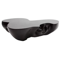 Table basse moderne haut de gamme en fibre de verre de forme spéciale, design créatif minimaliste, pour salon et usage domestique, fabriquée en Chine