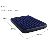 INTEX 64759 Aufblasbares Bett für Übergrößen-Matratzen Hochwertige Maßgefertigte Doppel-Luftmatratze