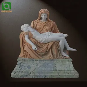 Factory Direct Sale Funeral Monument Marble Pieta Sculpture Europe Tombstone