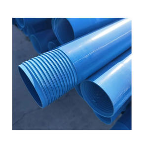 Tubería de <span class=keywords><strong>PVC</strong></span> Perforada Azul, Tubos Subterráneos <span class=keywords><strong>para</strong></span> la Recolección de Líquidos Filtrados, Anticorrosión, Duraderos, Ligeros, Estándar ISO - Product Image 5