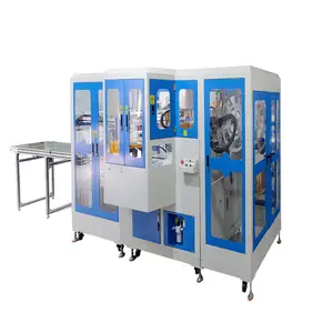 Pantalla táctil directa de fábrica de Dongguan y máquina de Unión lateral de filtro de cabina automática controlada por PLC para filtro de cabina/purificación de aire