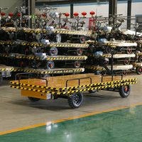 Chariot de transport électrique à plateforme plate OEM, capacité de charge 1,5 tonne, zéro émission, pour entrepôt et ferme