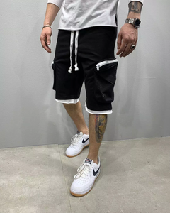 Streetwear Estate Bicchierini Casuali Degli Uomini Grande Tasca Bicchierini degli uomini di Lunghezza Del Ginocchio <span class=keywords><strong>Pantaloni</strong></span> di Scarsità Degli Uomini Dei <span class=keywords><strong>Pantaloni</strong></span> - Product Image 4