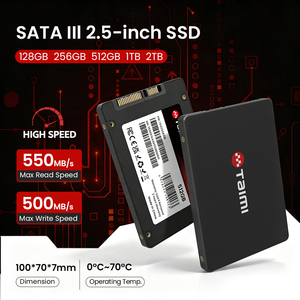 Taimi SSD SATA 128GB-2TB 2.5 Inci SATA3 3D NAND Hard Drive Internal untuk Laptop Desktop Gaming Upgrade Perluas Kapasitas Memori PC - Product Image 2