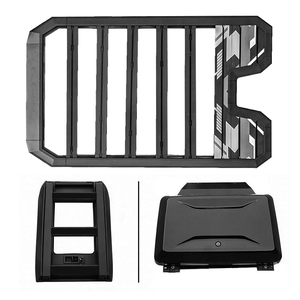 Panier <span class=keywords><strong>de</strong></span> <span class=keywords><strong>toit</strong></span> en alliage d'aluminium pour bagages, échelle latérale et boîte latérale pour <span class=keywords><strong>Audi</strong></span> <span class=keywords><strong>Q3</strong></span> 2019-2024 2025+ - Product Image 2