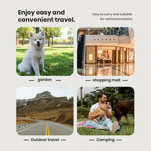 <span class=keywords><strong>Poussette</strong></span> de voyage légère pour chien avec roues amortissantes pour animaux de compagnie de petite et moyenne taille, utilisation en extérieur - Product Image 6