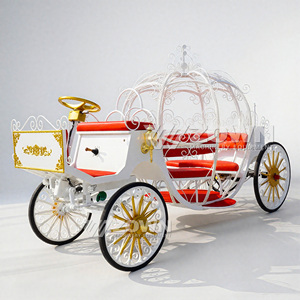 Chariot de mariage électrique de luxe à bas prix, type citrouille de Cendrillon, avec frein hydraulique, pour princesse royale - Product Image 1