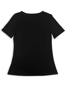 Vente en gros 2026 – T-shirts et hauts vintage pour femmes, mode été-automne, couleur unie, sexy, décolleté en <span class=keywords><strong>V</strong></span> profond, transparents, respirants, coupe ample - Product Image 3