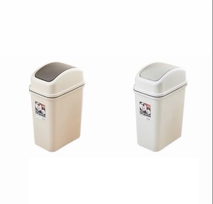 3 Size Options PP <strong>Swing</strong> Top Garbage <strong>Bin</strong> Odor-Resistant <strong>Liner</strong> Holder Removable Lid Handle Nordic Style Storage Trash Can for - Product Image 1