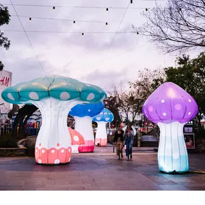 ตกแต่งInflatable Led Lightเห็ดต้นไม้สำหรับเทศกาลเวที