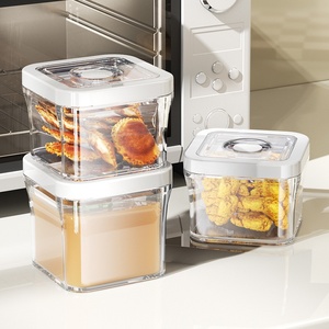 <span class=keywords><strong>Barattoli</strong></span> in Plastica PET Trasparente Multiuso, Senza BPA, per Conservazione <span class=keywords><strong>Sottovuoto</strong></span> di Alimenti e Cereali in Cucina - Product Image 3
