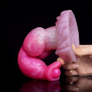 FAAK - Bolas Anales de Silicona con Ventosa, Color Rojo, Nudo Grande, Dildo para Perros, Juguetes Sexuales para Mujeres, Hombres, Unisex, Productos Eróticos, Tapón Anal - Product Image 3
